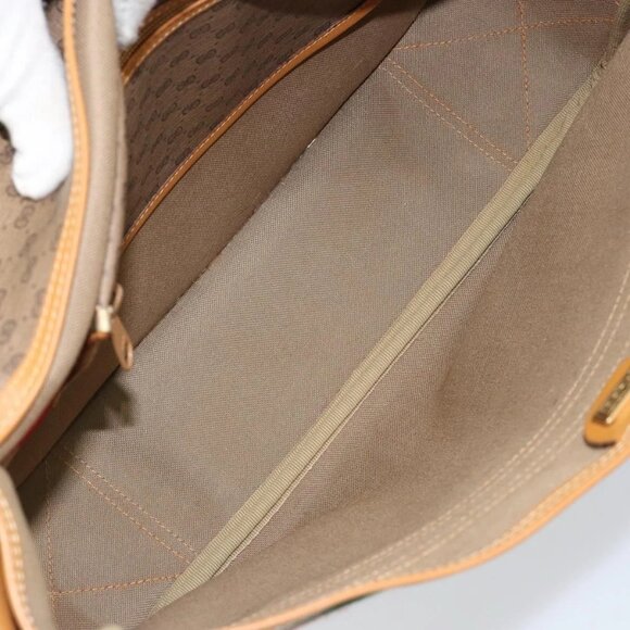 GUCCI Micro GG Supreme Web Sherry Line Bag PVC Beige 019 39 0151 Auth gh1131 - Picture 10 of 16